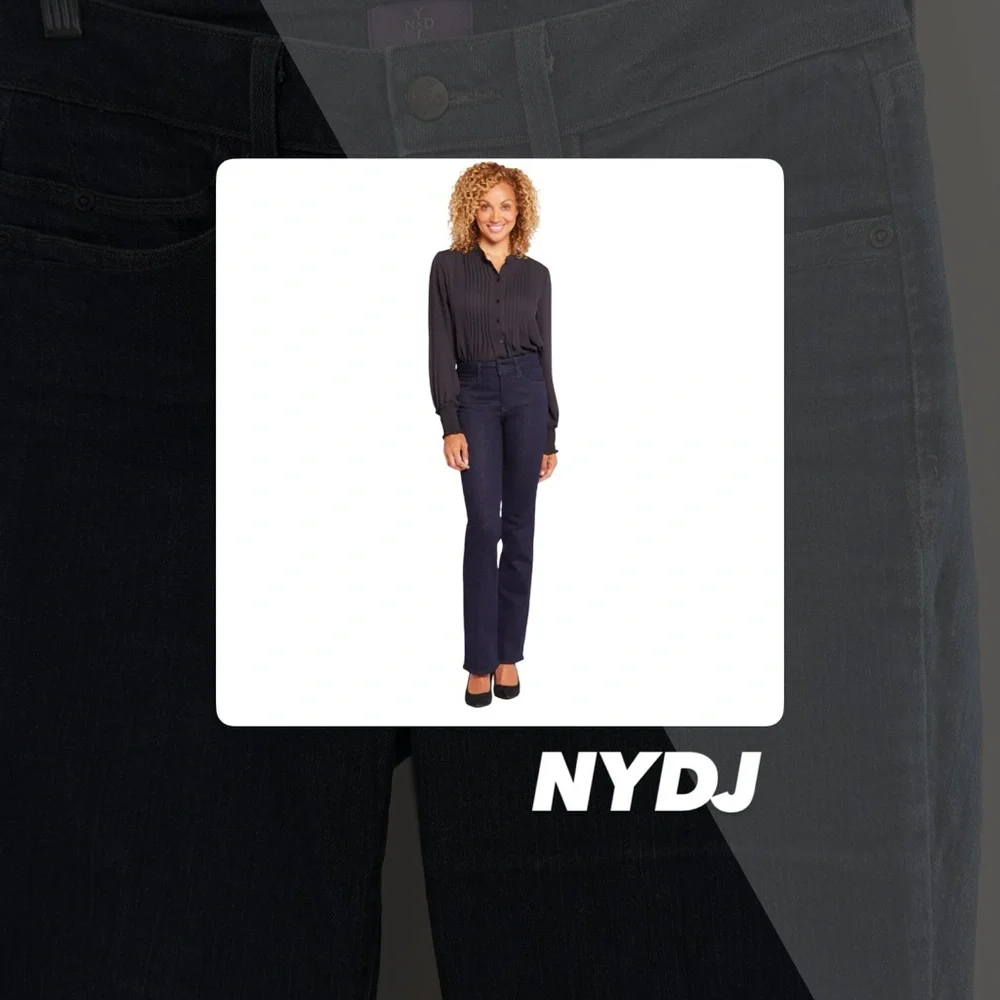 EUC NYDJ Rinse Barbara Bootcut Jeans - Picture 1 of 13